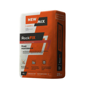 Клей монтажный (для блоков) RockFIX “NEW-MIX” (25кг)